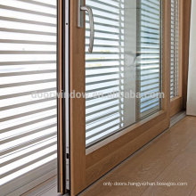 Doorwin patio doors glass partition door aluminum clad oak lift sliding door from China supplier